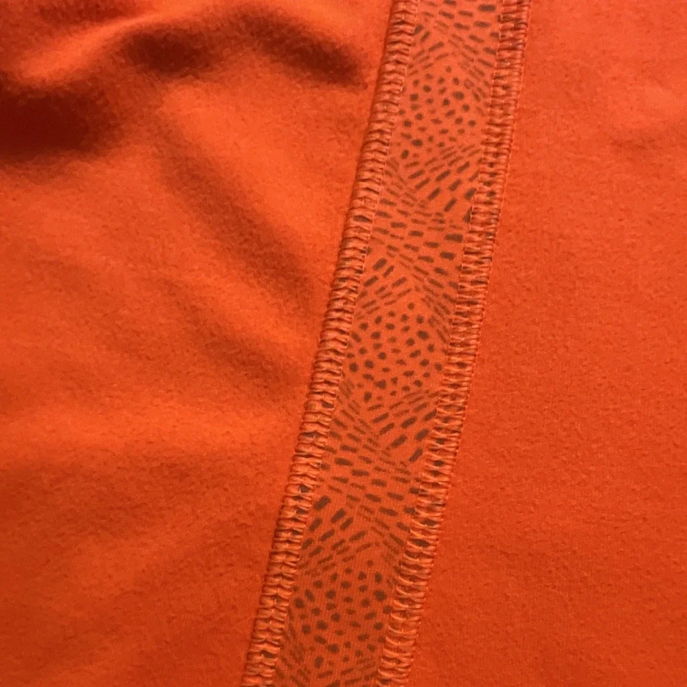 FILA Sport Men's Athletic Fit Orange 1/4 Zip Mock Neck L/S Running Top S